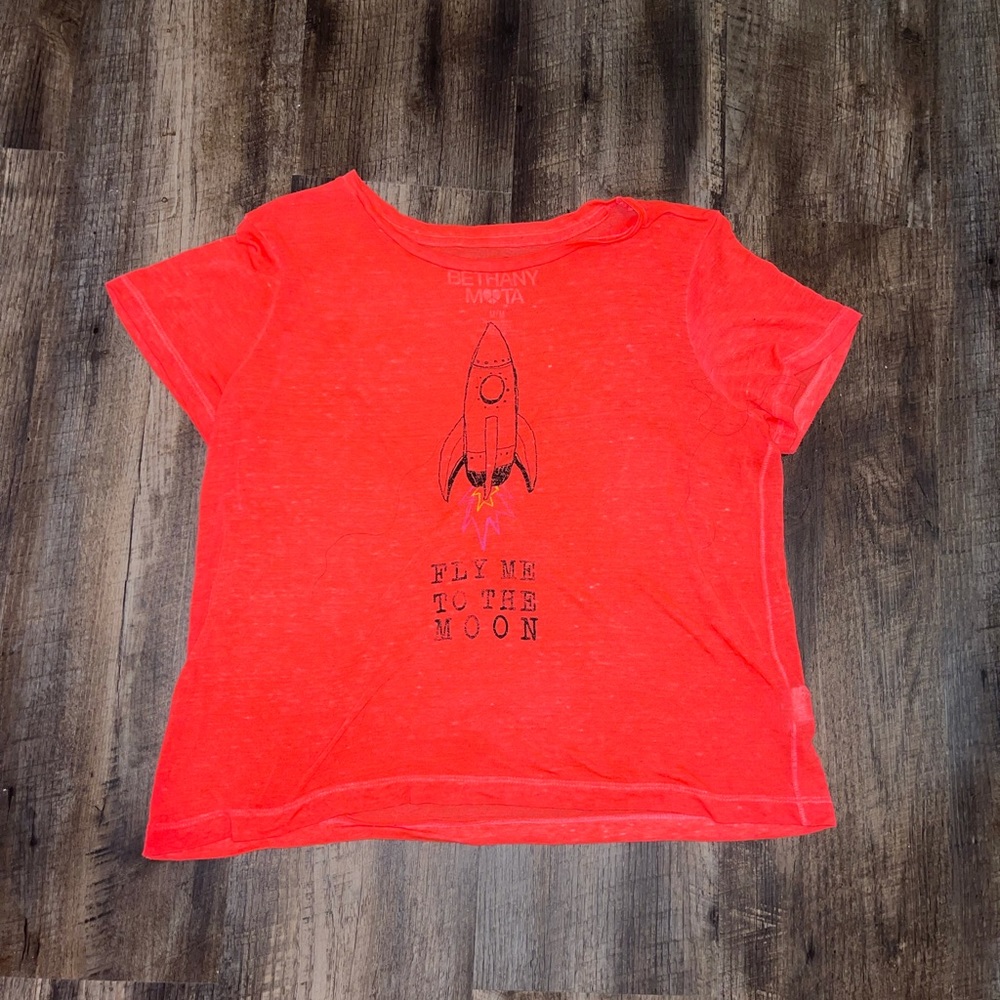 Aeropostale Bethany Mota fly me to the moon top size medium